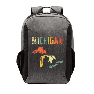 The Great Lakes Largest Water Retro Color Michigan Mi Pride Vector Backpack