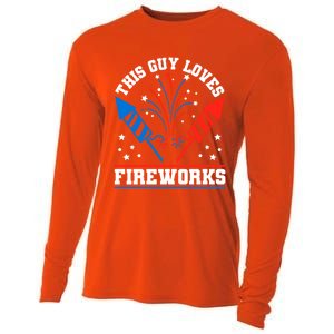 This Guy Loves Fireworks Firecrackers 4th Of July Gift Cooling Performance Long Sleeve Crew