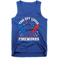 This Guy Loves Fireworks Firecrackers 4th Of July Gift Tank Top