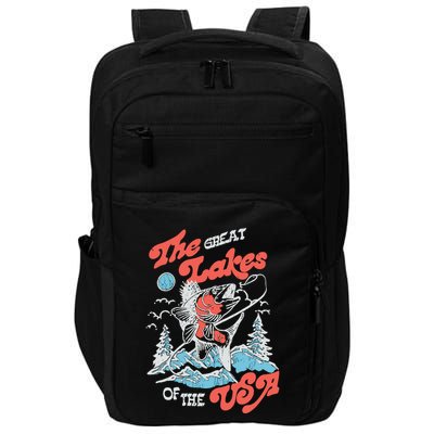 The Great Lakes Retro Inspired Graphic Impact Tech Backpack