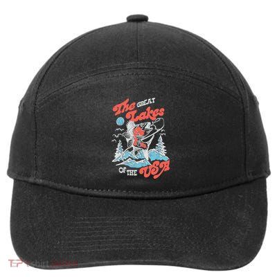 The Great Lakes Retro Inspired Graphic 7-Panel Snapback Hat
