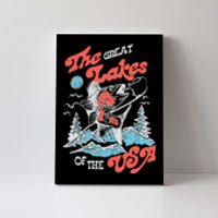 The Great Lakes Retro Inspired Graphic Canvas