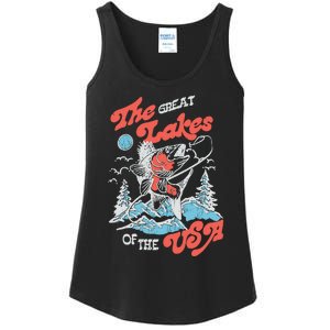 The Great Lakes Retro Inspired Graphic Ladies Essential Tank