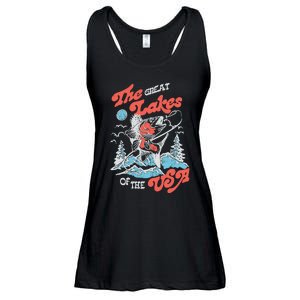 The Great Lakes Retro Inspired Graphic Ladies Essential Flowy Tank