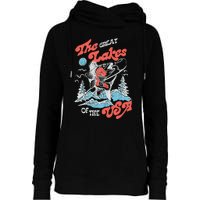 The Great Lakes Retro Inspired Graphic Womens Funnel Neck Pullover Hood