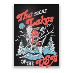 The Great Lakes Retro Inspired Graphic Poster