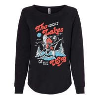 The Great Lakes Retro Inspired Graphic Womens California Wash Sweatshirt