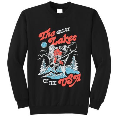 The Great Lakes Retro Inspired Graphic Tall Sweatshirt