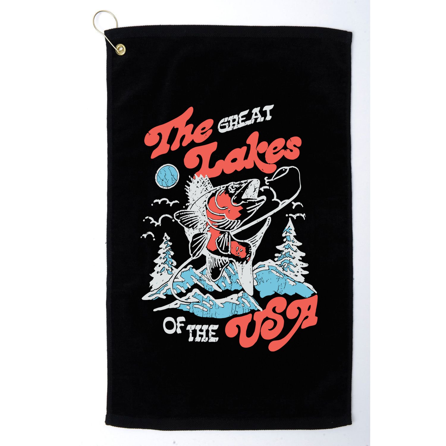 The Great Lakes Retro Inspired Graphic Golf Towel