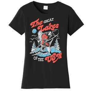 The Great Lakes Retro Inspired Graphic Women's T-Shirt