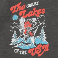 The Great Lakes Retro Inspired Graphic Vector Backpack