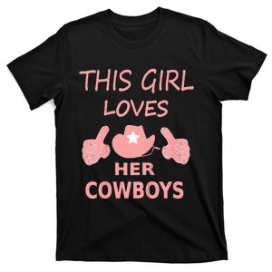 This Girl Loves Her Cowboy Cute Texas Dallas T-Shirt