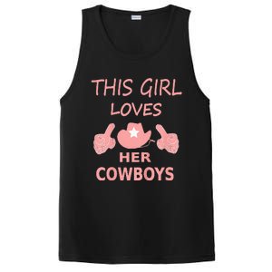 This Girl Loves Her Cowboy Cute Texas Dallas PosiCharge Competitor Tank