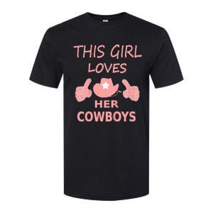 This Girl Loves Her Cowboy Cute Texas Dallas Softstyle CVC T-Shirt