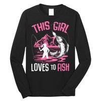 This Girl Loves To Fish Fishing Long Sleeve Shirt