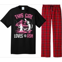 This Girl Loves To Fish Fishing Pajama Set