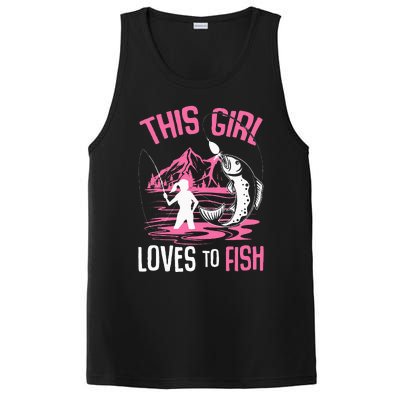 This Girl Loves To Fish Fishing PosiCharge Competitor Tank