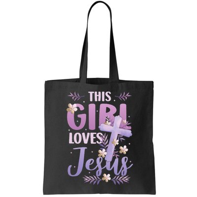This Girl Loves Jesus Cute Christian Girl Jesus Bag