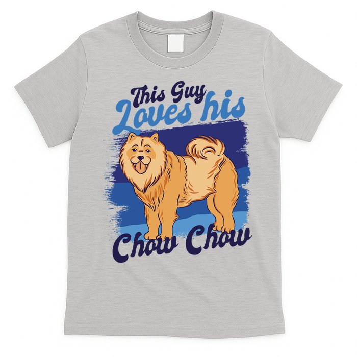 This Guy Loves His Chow Chow Dog T-Shirt