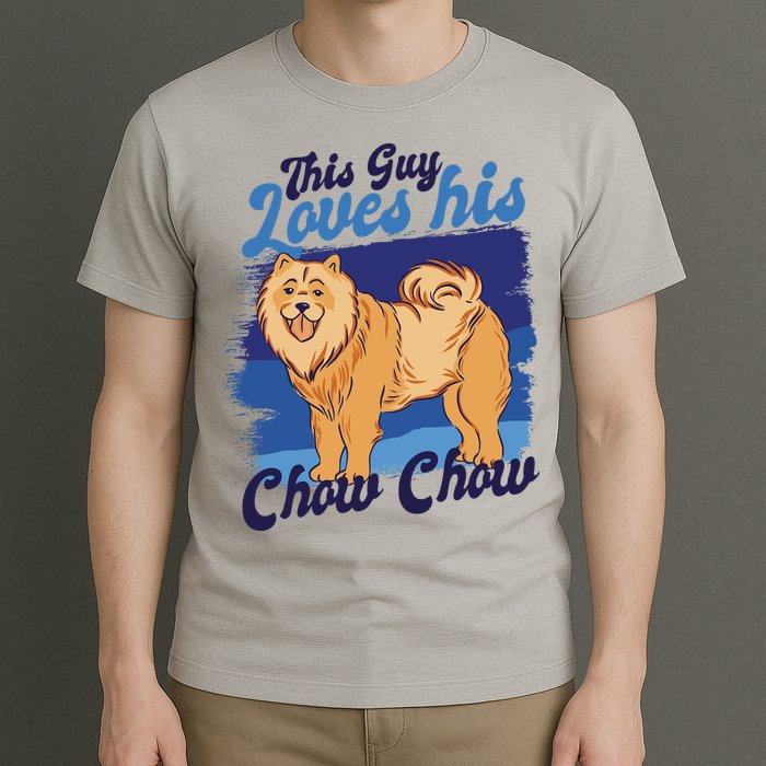 This Guy Loves His Chow Chow Dog T-Shirt