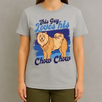 This Guy Loves His Chow Chow Dog T-Shirt