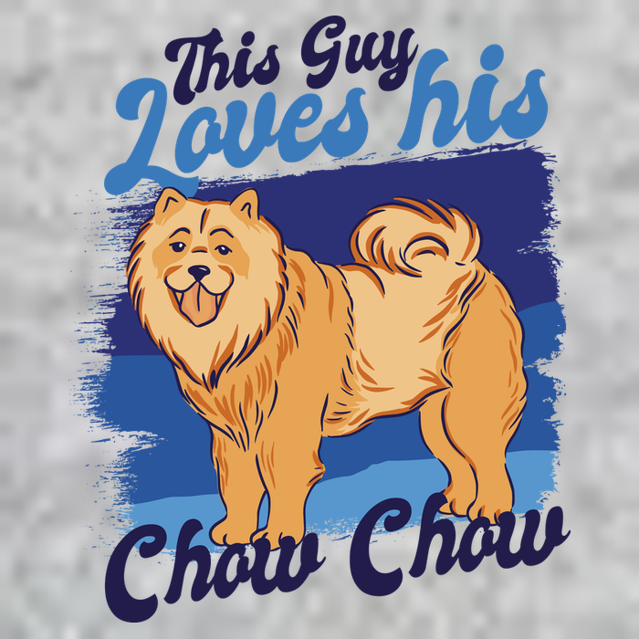 This Guy Loves His Chow Chow Dog T-Shirt