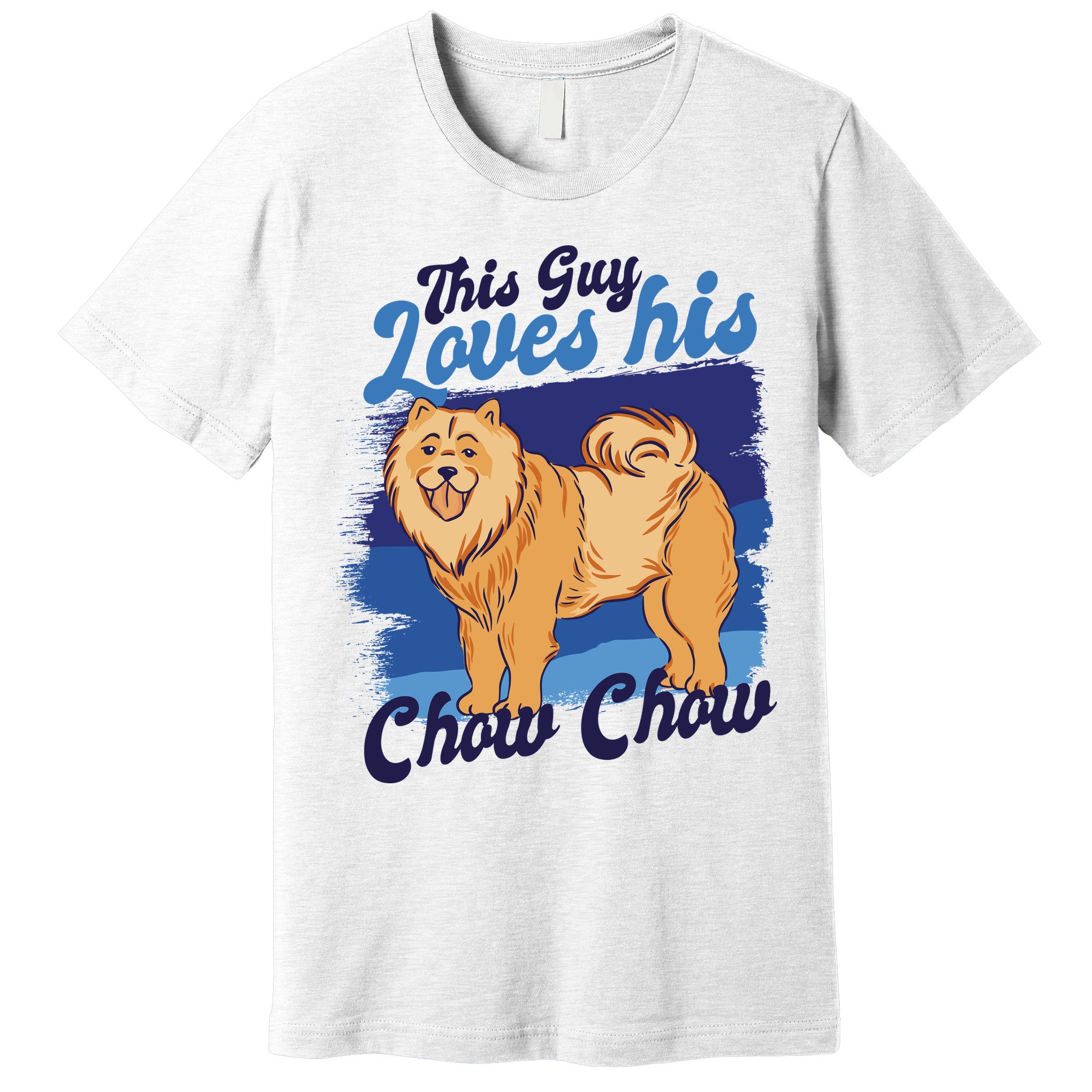 This Guy Loves His Chow Chow Dog Premium T-Shirt