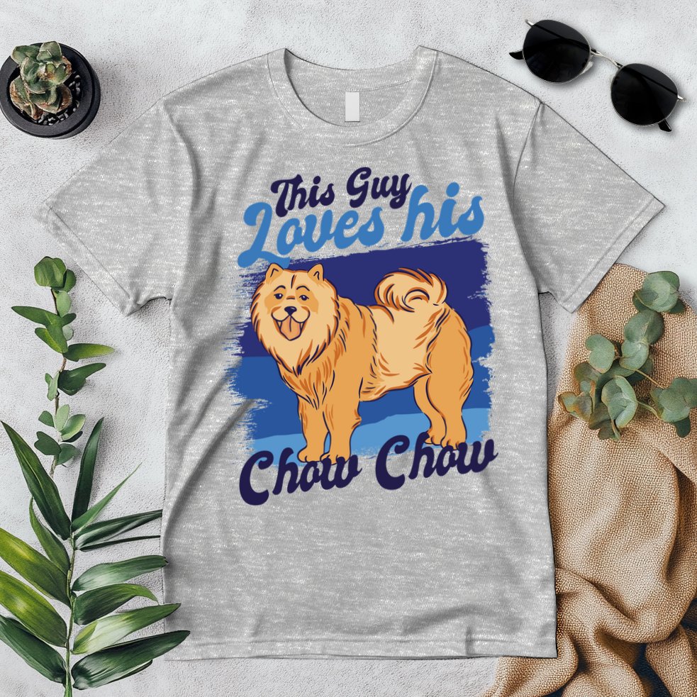 This Guy Loves His Chow Chow Dog Premium T-Shirt