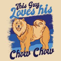 This Guy Loves His Chow Chow Dog Drawstring Bag