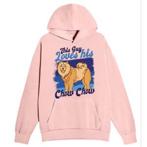 This Guy Loves His Chow Chow Dog Urban Pullover Hoodie