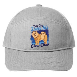 This Guy Loves His Chow Chow Dog 7-Panel Snapback Hat