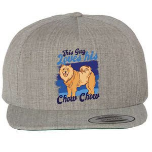 This Guy Loves His Chow Chow Dog Wool Snapback Cap