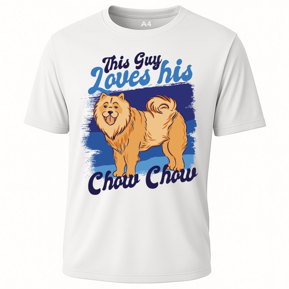 This Guy Loves His Chow Chow Dog Performance Shirt