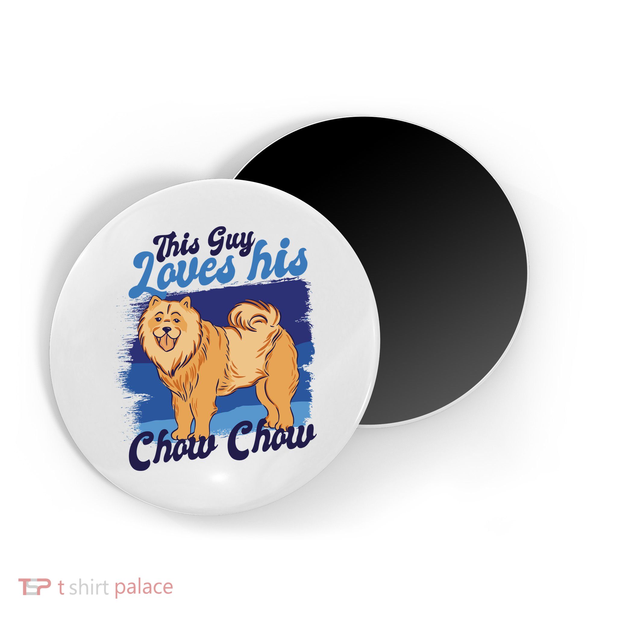 This Guy Loves His Chow Chow Dog Magnet