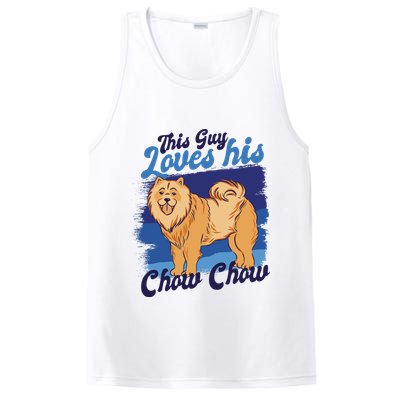 This Guy Loves His Chow Chow Dog PosiCharge Competitor Tank