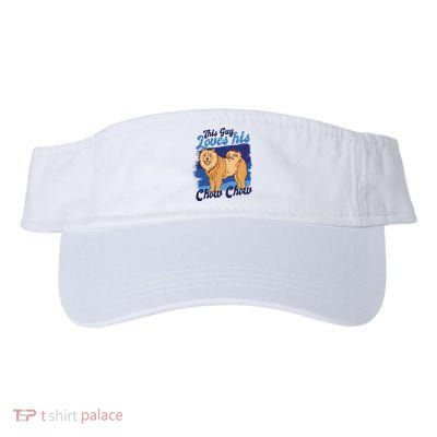 This Guy Loves His Chow Chow Dog Visor
