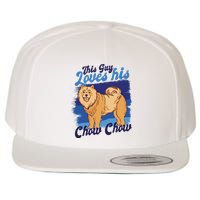This Guy Loves His Chow Chow Dog Wool Snapback Cap