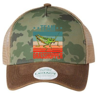 Team Grasshopper Locust Entomologist Insect Grasshopper Legacy Tie Dye Trucker Hat