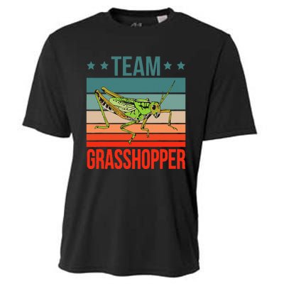 Team Grasshopper Locust Entomologist Insect Grasshopper Cooling Performance Crew T-Shirt