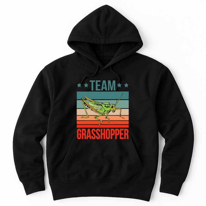 Team Grasshopper Locust Entomologist Insect Grasshopper Hoodie