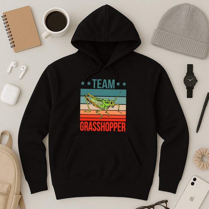 Team Grasshopper Locust Entomologist Insect Grasshopper Hoodie