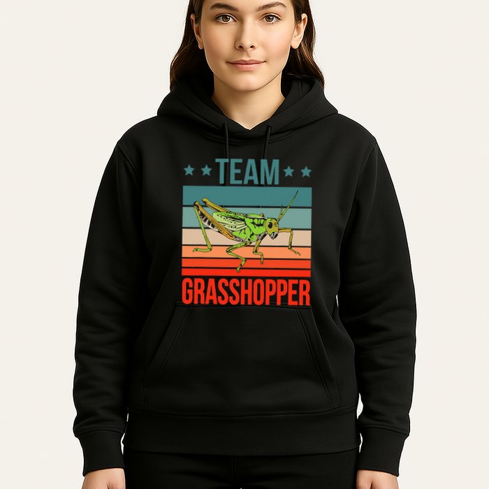 Team Grasshopper Locust Entomologist Insect Grasshopper Hoodie