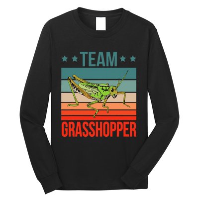 Team Grasshopper Locust Entomologist Insect Grasshopper Long Sleeve Shirt