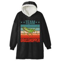 Team Grasshopper Locust Entomologist Insect Grasshopper Hooded Wearable Blanket