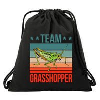 Team Grasshopper Locust Entomologist Insect Grasshopper Drawstring Bag