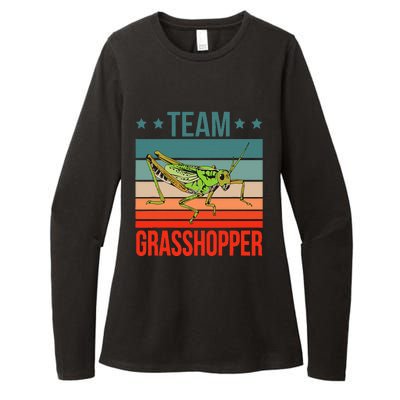 Team Grasshopper Locust Entomologist Insect Grasshopper Womens CVC Long Sleeve Shirt