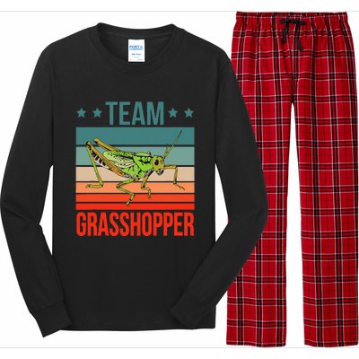 Team Grasshopper Locust Entomologist Insect Grasshopper Long Sleeve Pajama Set