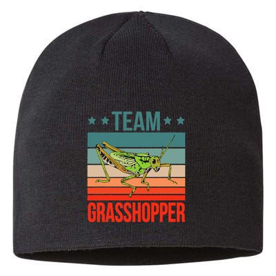 Team Grasshopper Locust Entomologist Insect Grasshopper Sustainable Beanie