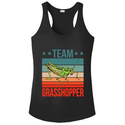 Team Grasshopper Locust Entomologist Insect Grasshopper Ladies PosiCharge Competitor Racerback Tank