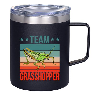 Team Grasshopper Locust Entomologist Insect Grasshopper 12oz Stainless Steel Coffee Mug